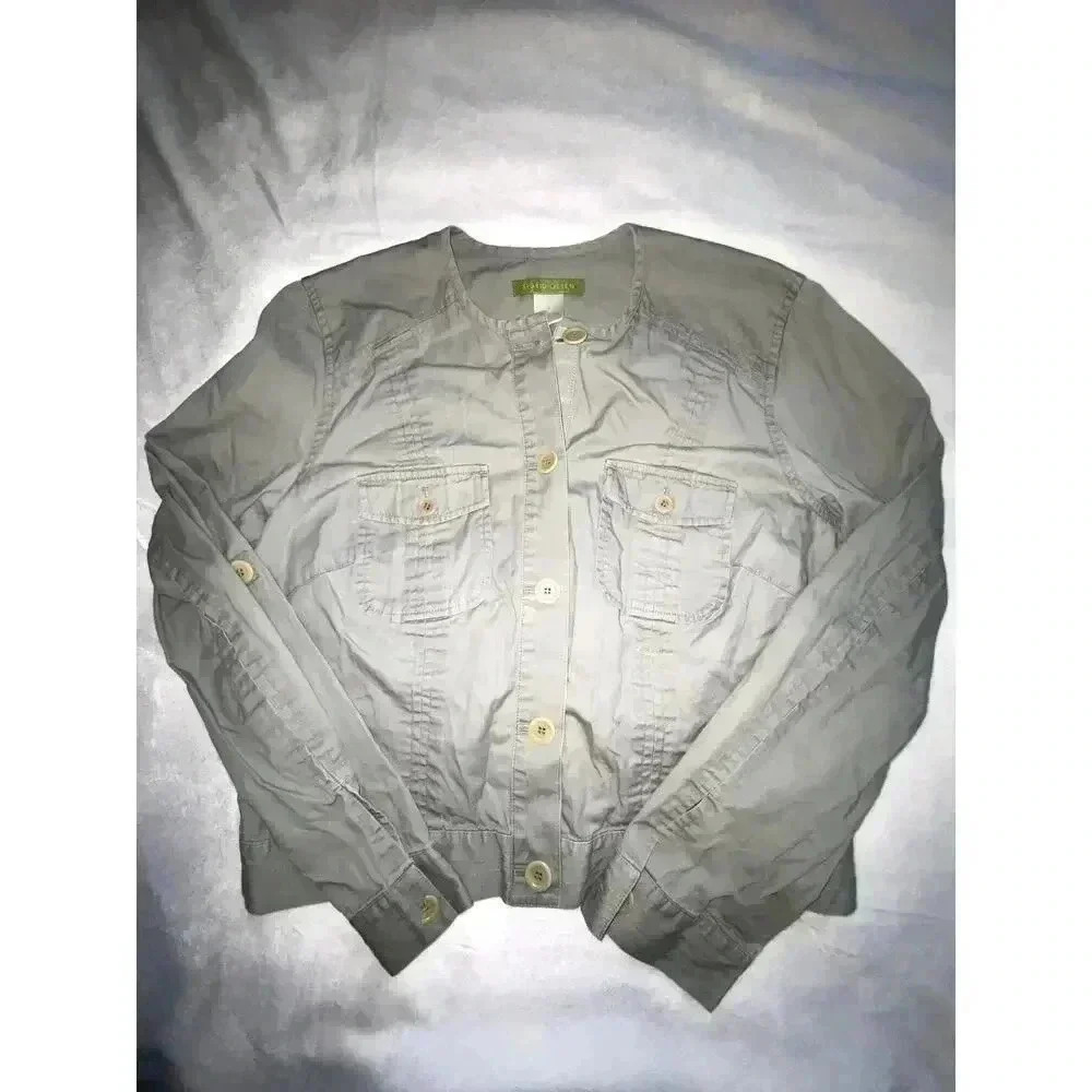 Sigrid Olsen Womens Button Up Jacket/Long Sleeeve